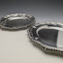 British vintage silver plate dessert plate pair diameter 21cm
